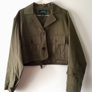 Lauren Ralph Lauren Olive Utility Jacket
